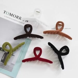 hair-claw cute fluffy big strawberry bear hair claw, cartoon hair clip for women, sweet winter shark clip hair accessory