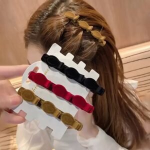 hair-clip lazy hair braiding headband, 2023 new short hair styling tool, fringe clip & hair accessory for women