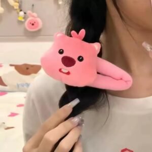 hair-clip cute cartoon pendant gift, promotional giveaway chain for kids & events, kindergarten party favors